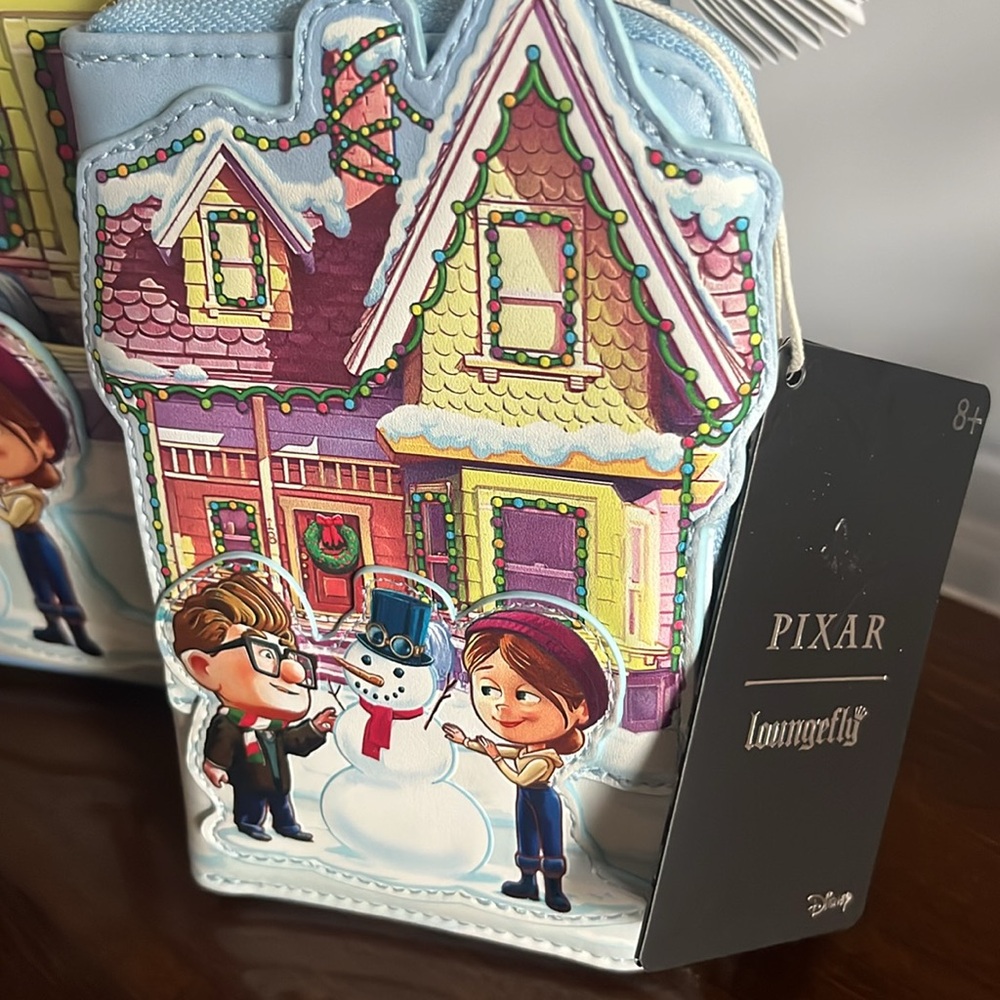 NWT SET Disney Pixar Loungefly UP mini backpack and wallet set - Picture 5 of 16